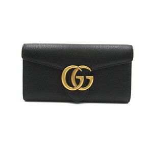Gucci GG Marmont Bifold Long Wallet Leather Black